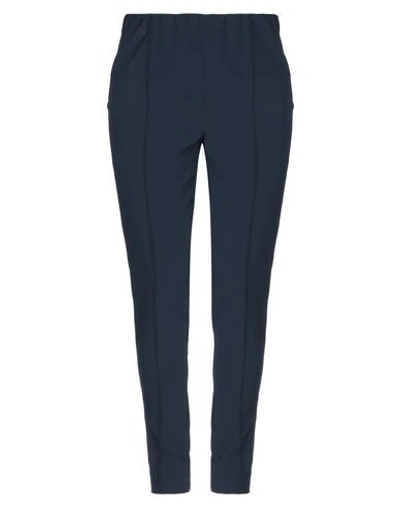 Yes Zee By Essenza Casual Pants In Dark Blue