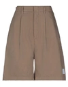 Department 5 Woman Shorts & Bermuda Shorts Khaki Size 25 Cotton In Beige