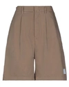 Department Five Department 5 Woman Shorts & Bermuda Shorts Khaki Size 25 Cotton In Beige