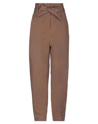 Alberta Ferretti Pants In Brown