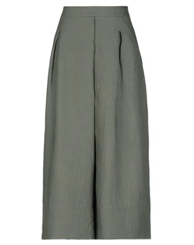 Anna Seravalli 3/4-length Shorts In Military Green