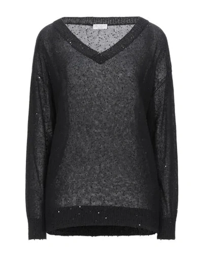 Brunello Cucinelli Sweaters In Black