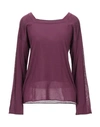 Malo Sweaters In Deep Purple
