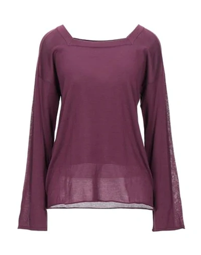 Malo Sweaters In Deep Purple