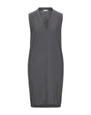 Rossopuro Short Dresses In Grey