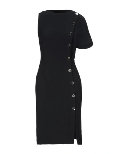 Space Simona Corsellini Midi Dresses In Black