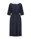 Patrizia Pepe Midi Dresses In Dark Blue