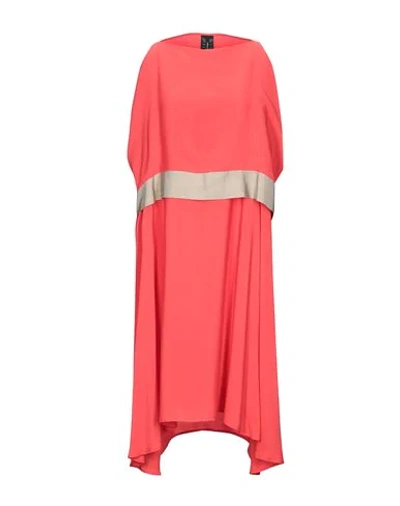 Pierantonio Gaspari Midi Dresses In Red