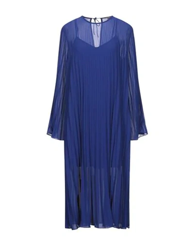 Custommade 3/4 Length Dresses In Blue