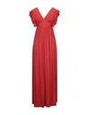 MARC ELLIS MARC ELLIS WOMAN MAXI DRESS RED SIZE 6 POLYESTER,15091770DS 5