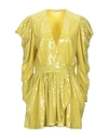 Amen Short Dresses In Yellow