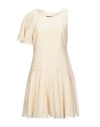 Boutique Moschino Short Dresses In Beige