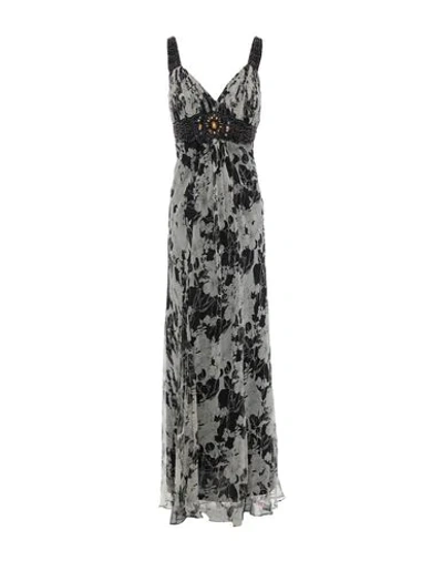 After Six By Ronald Joyce Long Dresses In Grey