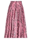 Msgm Midi Skirts In Fuchsia