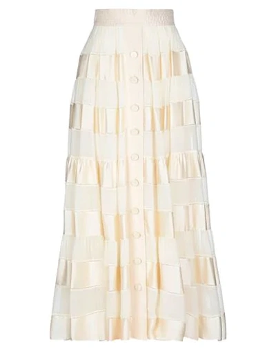 Zimmermann Long Skirts In Ivory