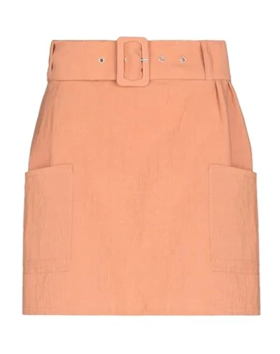 Glamorous Mini Skirts In Apricot