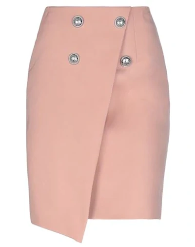 Balmain Knee Length Skirts In Light Pink