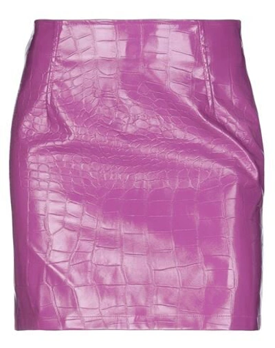 Pinko Mini Skirts In Purple