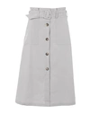 8 By Yoox Midi Skirts In Grey
