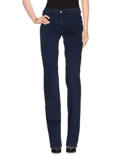 9.2 By Carlo Chionna Casual Pants In Dark Blue