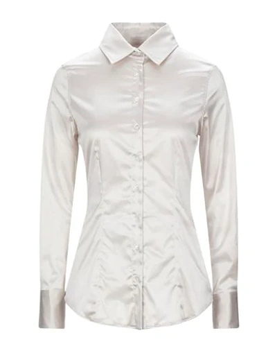 Robert Friedman Solid Color Shirts & Blouses In Light Grey