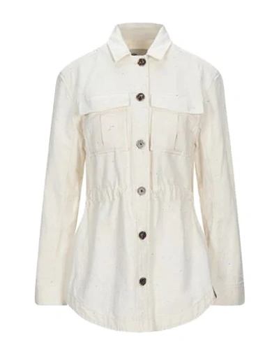 Maison Scotch Shirts In Ivory