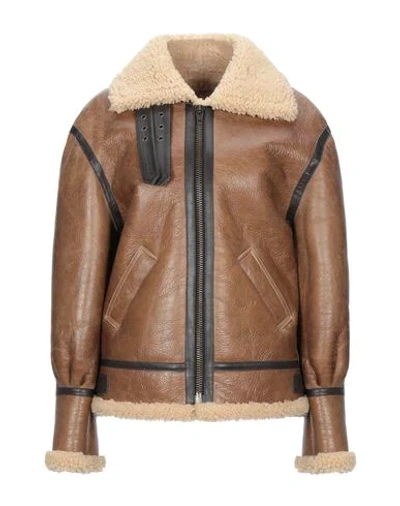 Celine Céline Women's Brown Leather Outerwear Jacket