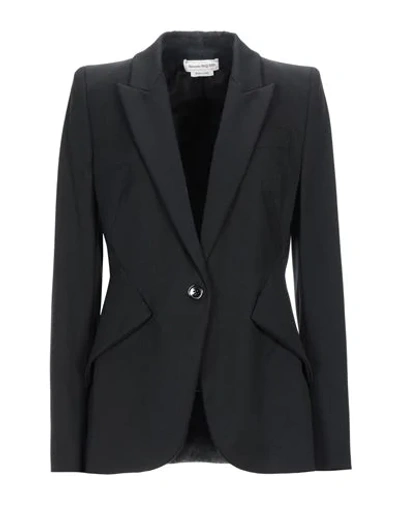 Alexander Mcqueen Suit Jackets In Black