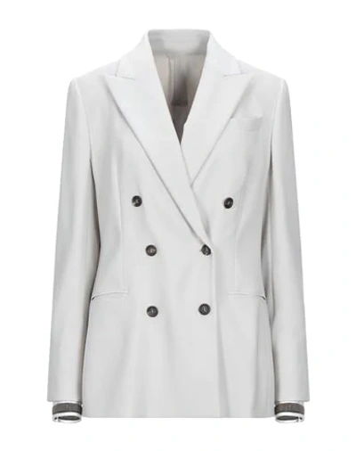 Brunello Cucinelli Suit Jackets In Grey