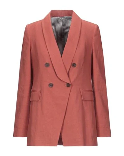 Brunello Cucinelli Sartorial Jacket In Red