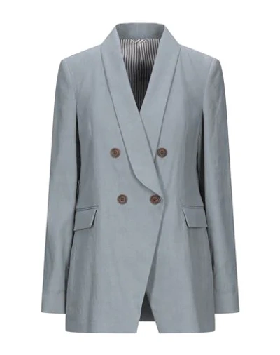 Brunello Cucinelli Suit Jackets In Grey