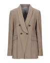 Brunello Cucinelli Suit Jackets In Beige