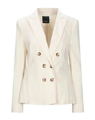 Pinko Suit Jackets In Ivory