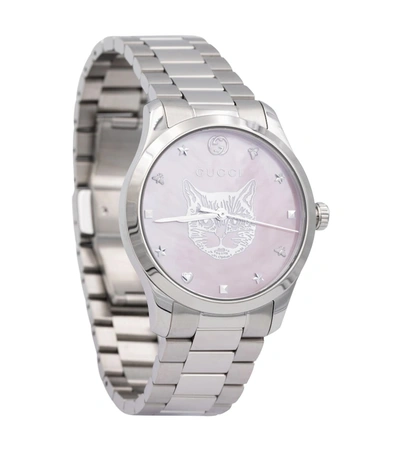 Gucci G-timeless 38mm Stainless Steel Watch In Silver