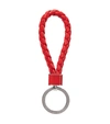 BOTTEGA VENETA INTRECCIATO LEATHER KEY RING,P00525851