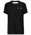 OFF-WHITE LOGO COTTON JERSEY T-SHIRT,P00535566