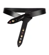 Isabel Marant Lelo Studded Leather Belt In Black