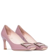 ROGER VIVIER BELLE VIVIER TROMPETTE PATENT LEATHER PUMPS,P00542984