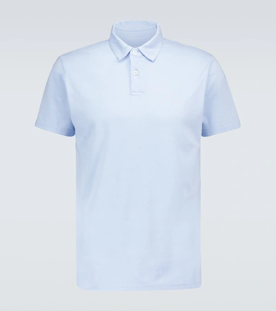 Derek Rose Ramsay Short-sleeved Polo Shirt In Sky