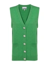 GANNI GANNI BUTTONED KNIT VEST