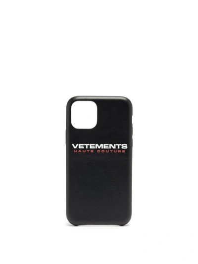 Vetements Logo-print Iphone 11 Pro In Black
