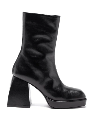 Nodaleto Bulla Corta Leather Ankle Boots In Black