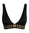 VERSACE VER SB V NK LOGO BIKINI TOP,16247589