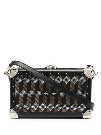 Au Depart Black Nano Trunk Clutch Bag