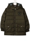 DOLCE & GABBANA LOGO PATCH PADDED COAT