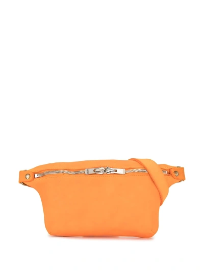 Guidi Small Crossbody Bag In Orange