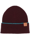 LOEWE LOGO PATCH BEANIE HAT