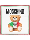 MOSCHINO TEDDY BEAR SILK SCARF