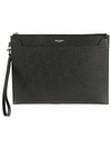 SAINT LAURENT TOP ZIPPED IPAD HOLDER,11681820