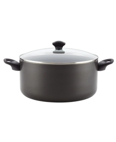 Farberware Aluminum Nonstick Covered 10.5-qt. Stockpot In Black